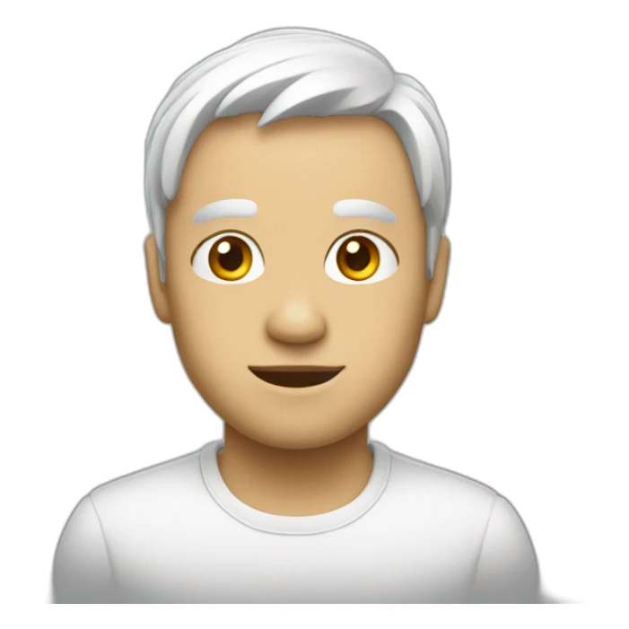 Personnage tous blancs sticker