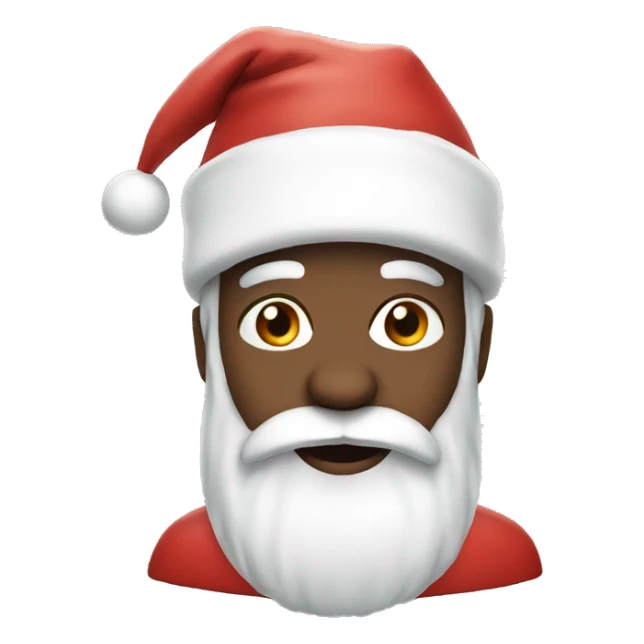 White Santa sticker