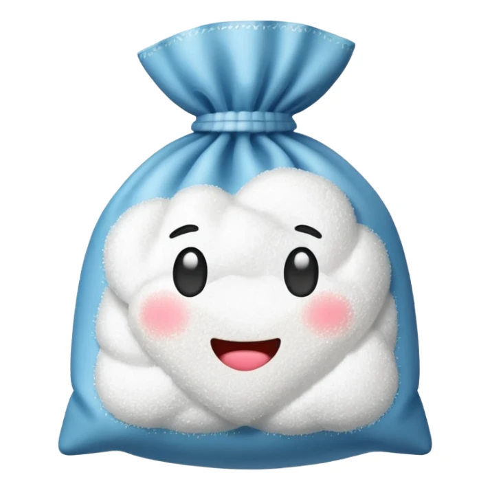 bag of sugar no face sticker