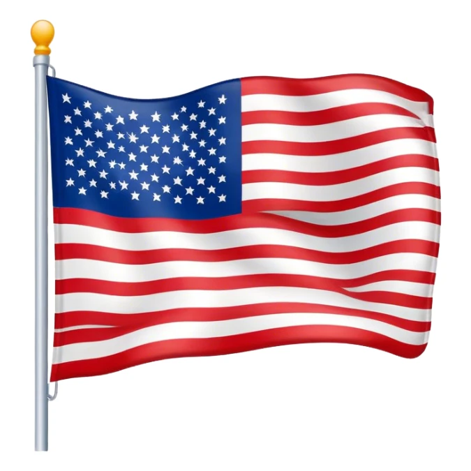 American Flag with the words "I-130" approved sticker