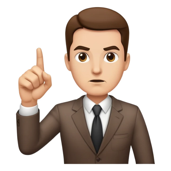 demanding boss pointing at design mockups sticker