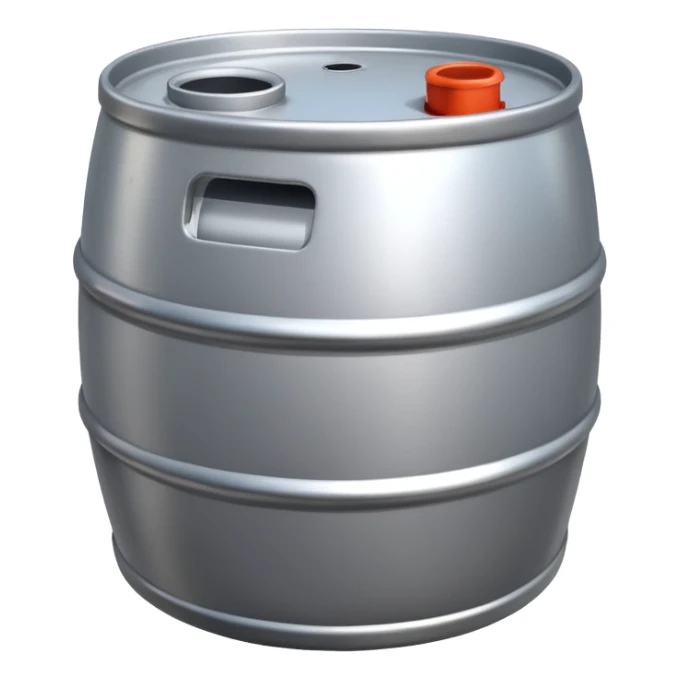 generate a realistic rust-free metal natural gas barrel sticker