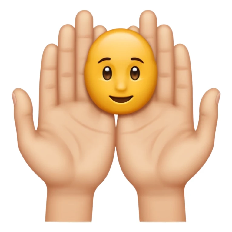 Les doigts des deux mains qui forme un W sticker