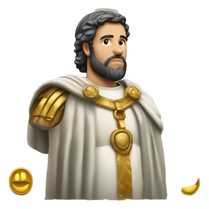 Imperador romano fazendo um jóia com a mão sticker
