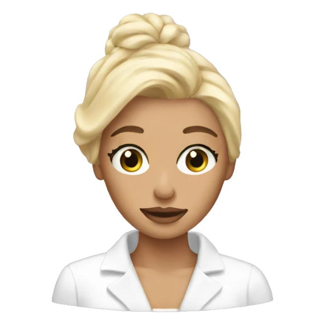 blondie doing skincare sticker