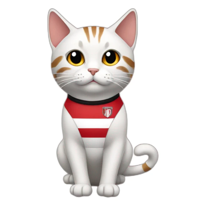 cat with river plate dress sticker