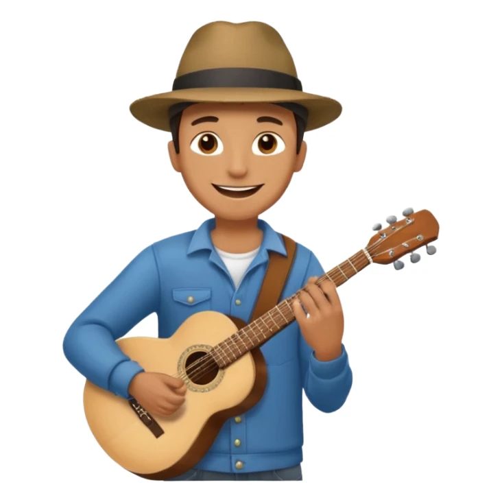 Street Music Performer man  sticker