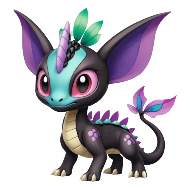 Meloetta-Palkia-Spyro-Toothless-Stitch-Pokémon-Fakémon-creature-hybrid sticker