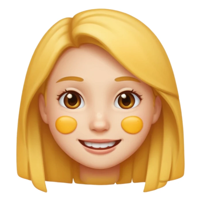 girl emoji with pimple sticker