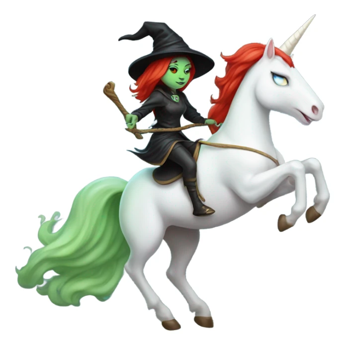 [politically incorrect, shield(
	{ female, alien, witch, color: light green, hair:red, eyes:cat} ]
	on a 
	[{ unicorn: white, legged:four, mane: light blue }]) sticker