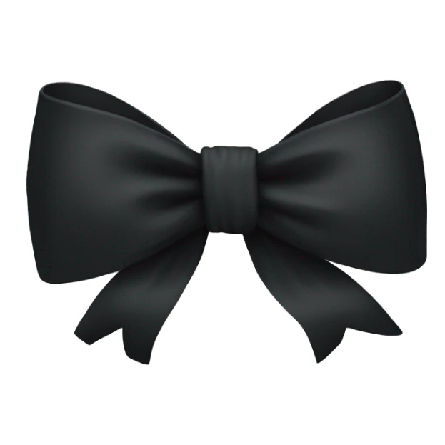 black bow sticker