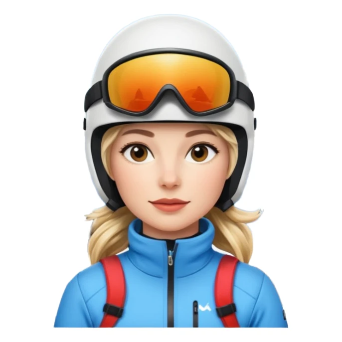 Woman Skiing Background Matterhorn sticker