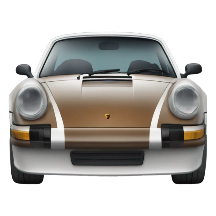 Porsche 911 with glassware  sticker