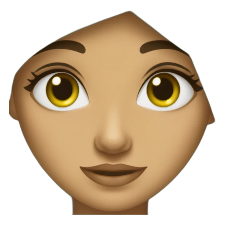 une fille marocaine avec les yeux verts sticker