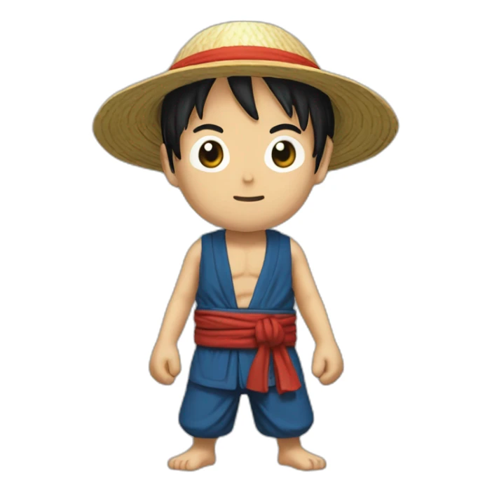 Luffy sensei of kunfu sticker