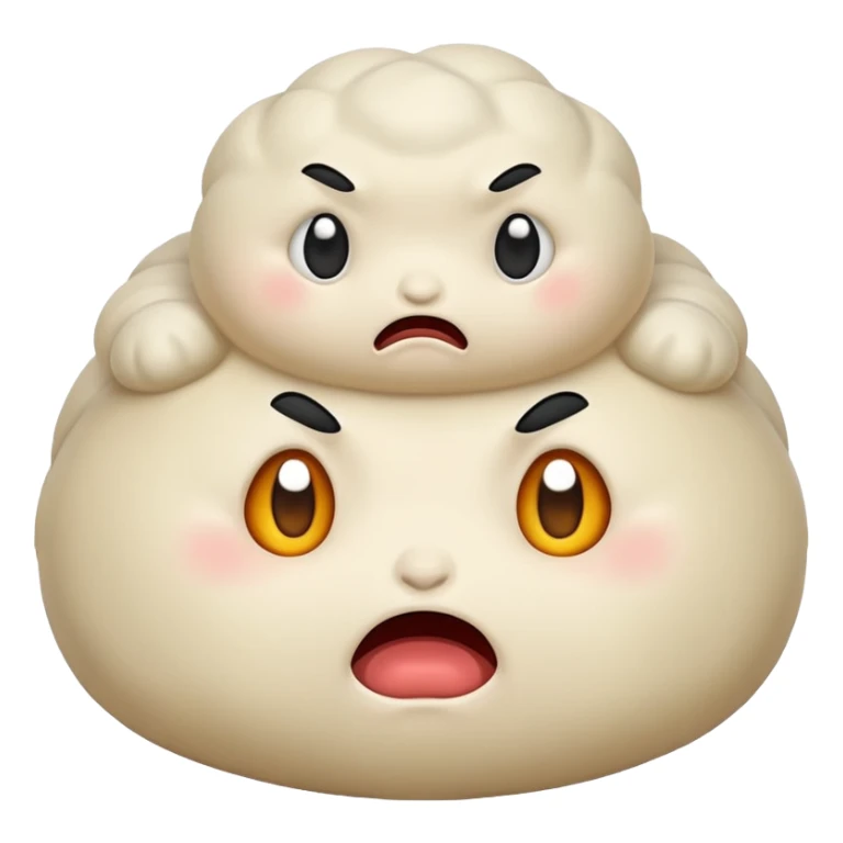 Little dumplings in fear sticker