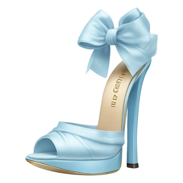 Light blue carolina Herrera shoe perfume  sticker