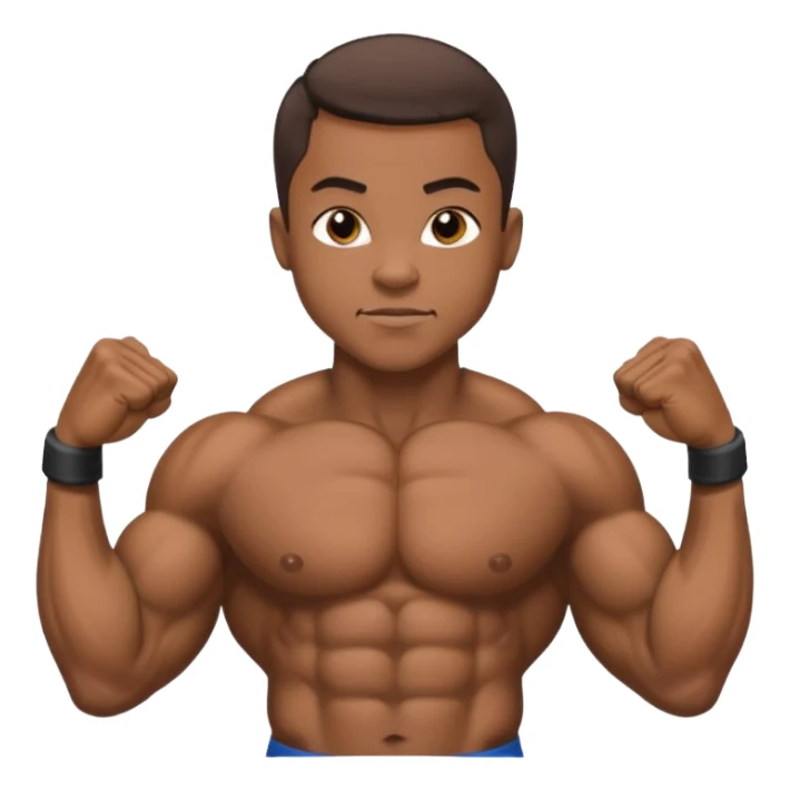 African American police bodybuilder  sticker
