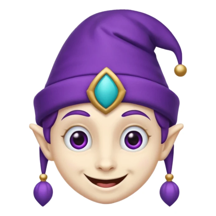 an Emoij for the character pomni from The amazing digital circus sticker