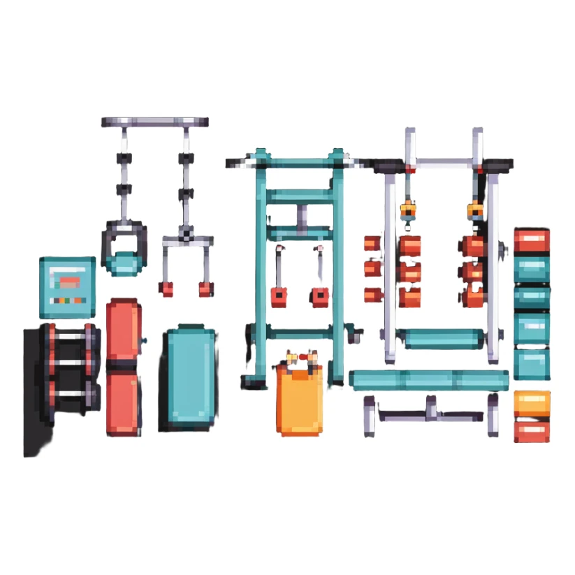 Gym fitness center with exercise equipment sticker