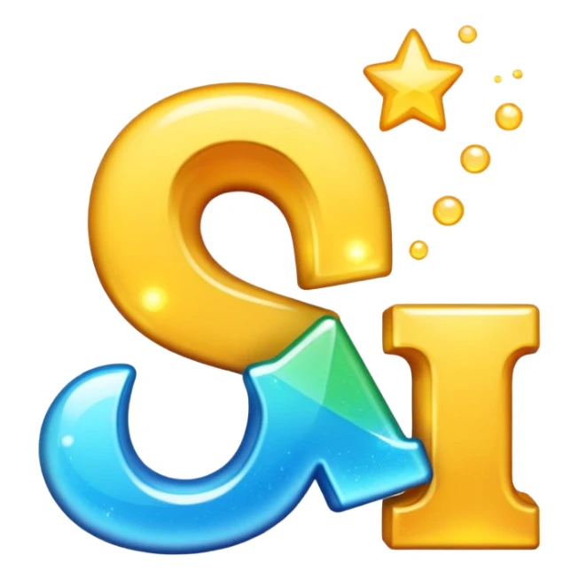 the word 'okay' in bold, playful letters with sparkles, no background sticker