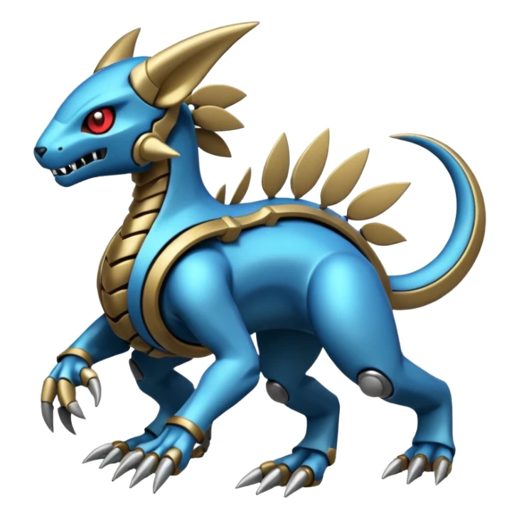 Mechanical Vernid-Wickerbeast-Protogen-Fakémon-Pokémon-creature-fusion (full body) sticker