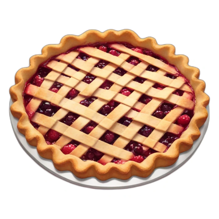 Berry pie sticker