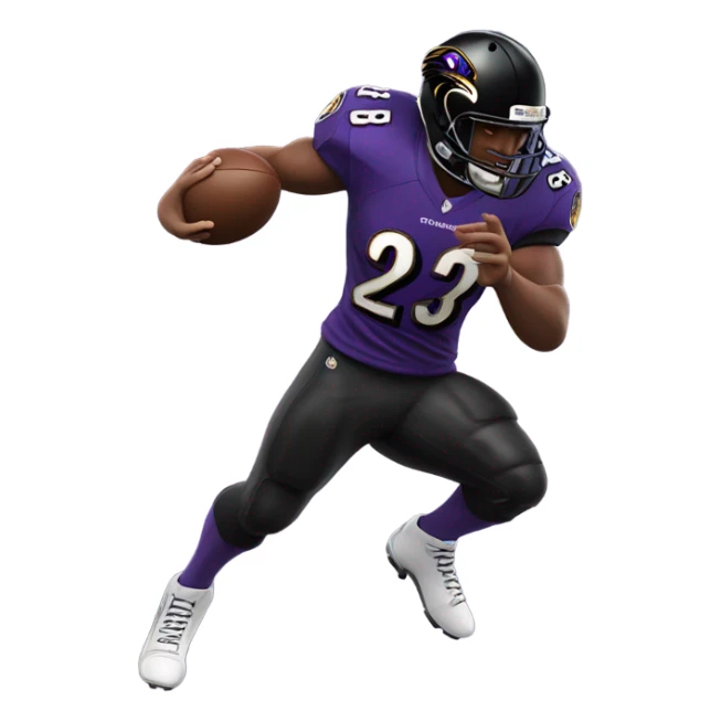 Ravens football player sticker