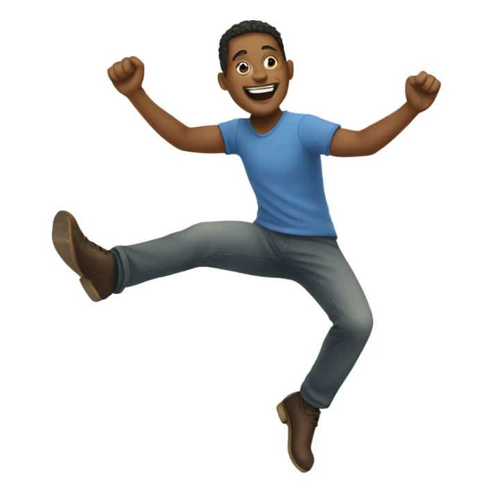 emoji smiling and kicking feet up sticker