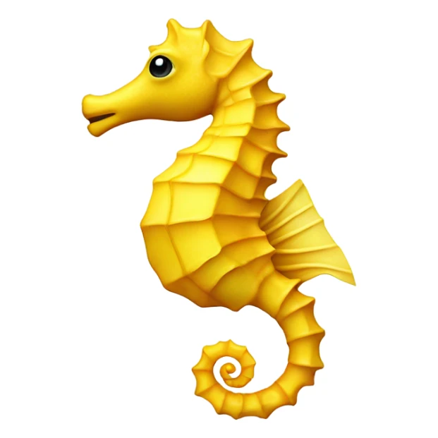 Yellow Sea horse ￼￼ sticker