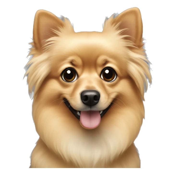 Dachshund Pomeranian in black and blonde sticker