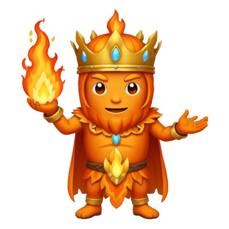 a full body of flame king sticker