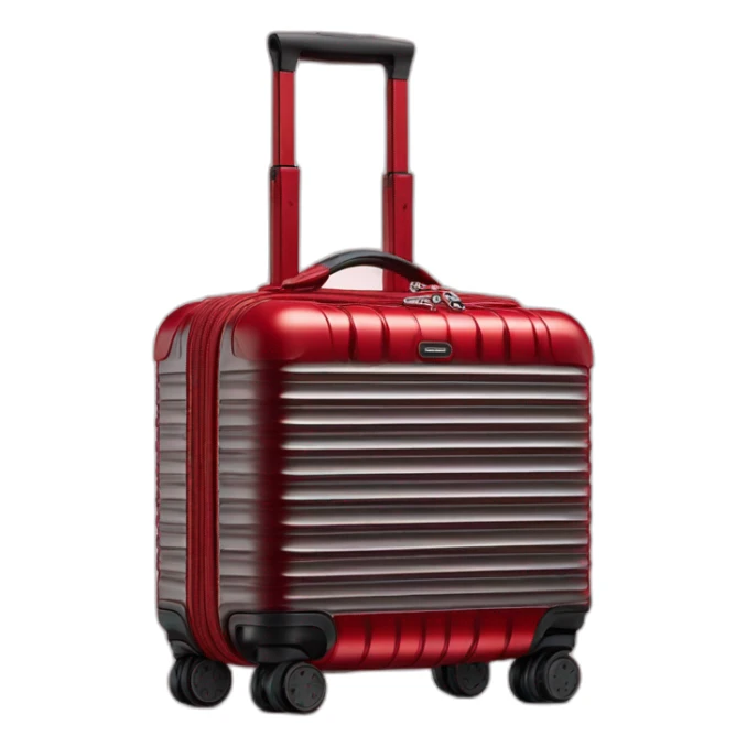 One Rimowa red Essential Cabin S luggage sticker