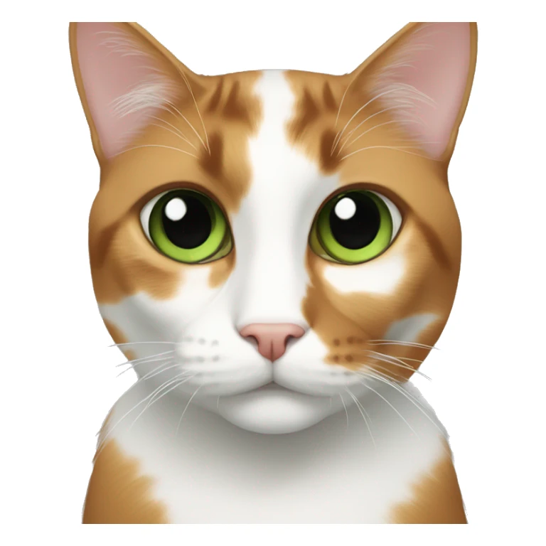 Calico green eyes sticker