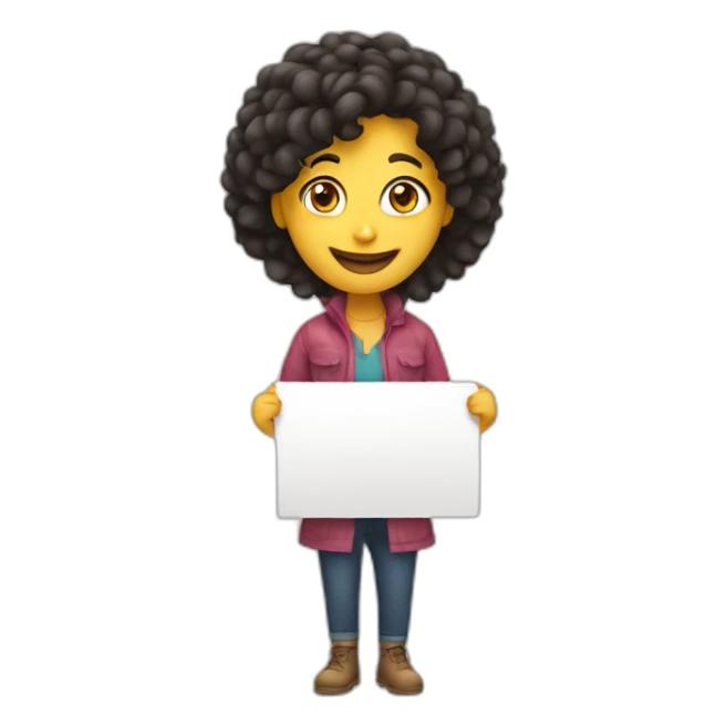 Person holding a sign that has “Happy Birthday Priya” sticker