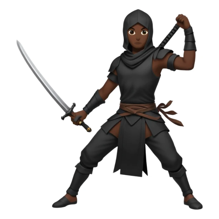 create a dnd style invisible_warrior_silhouette.png using 48x48 pixels size sticker
