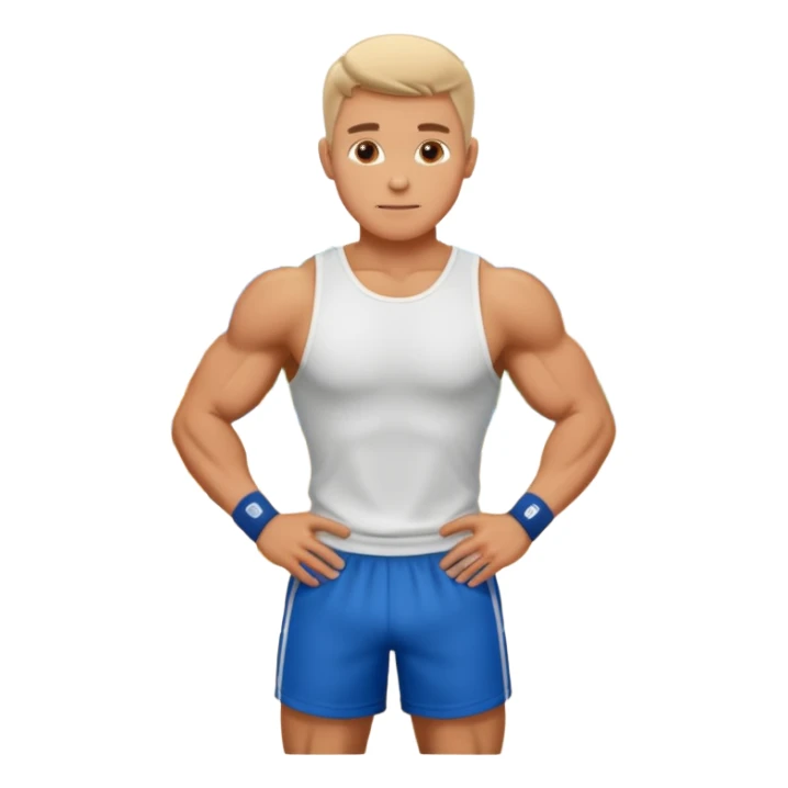 white sportsman in the playground sticker