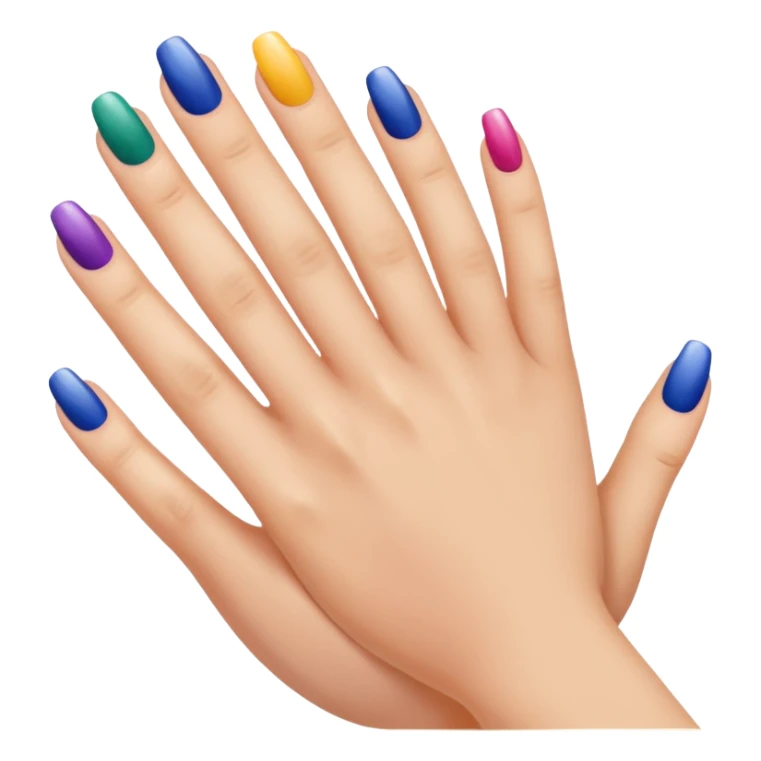 Create emojis of nails painting sticker