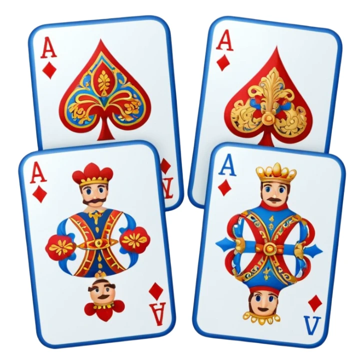 3 cartas baraja española clásica sticker