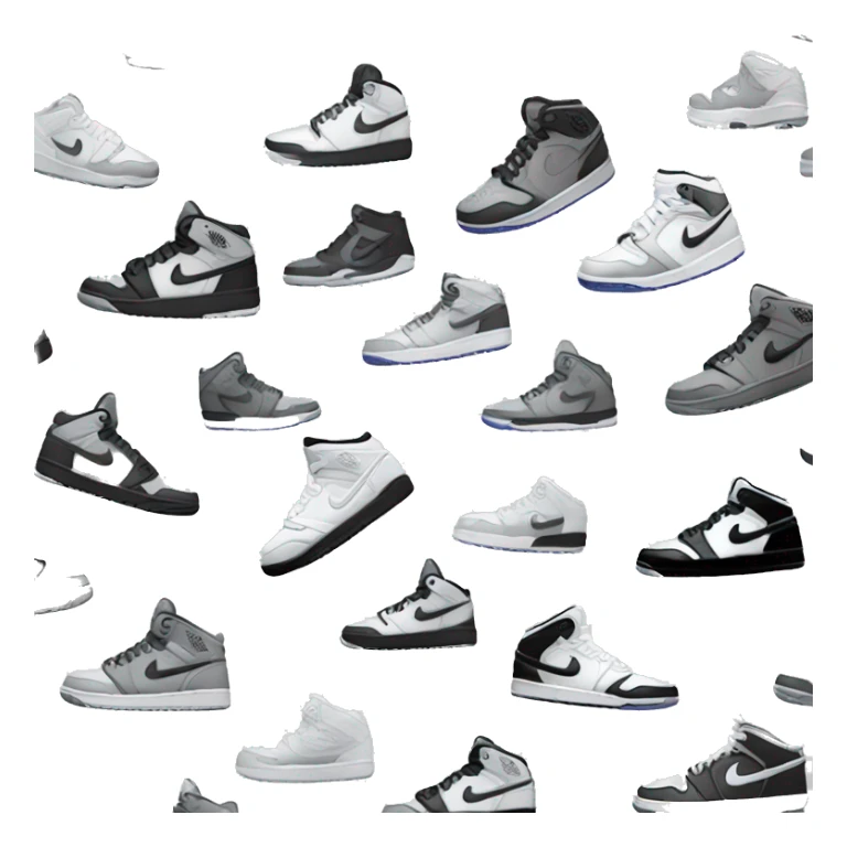 grey white black nike air Jordan shoes sticker