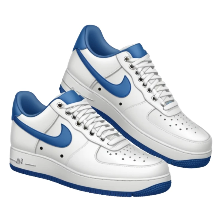 make a genmoji for a pair of white air force shoes sticker