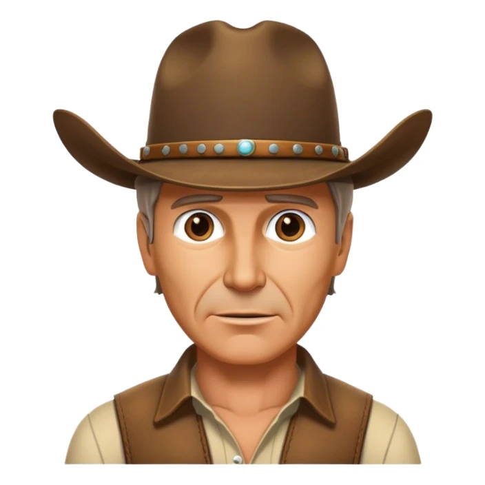 1923 Harrison Ford western wearing a cowboy hat sticker