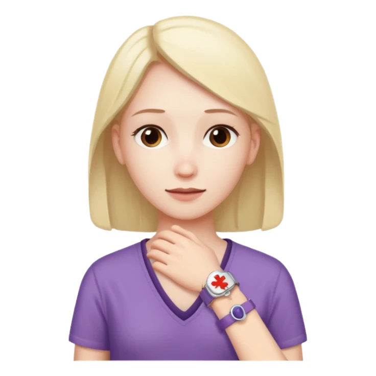 an emoji with the invibke disability of chrons disease sticker
