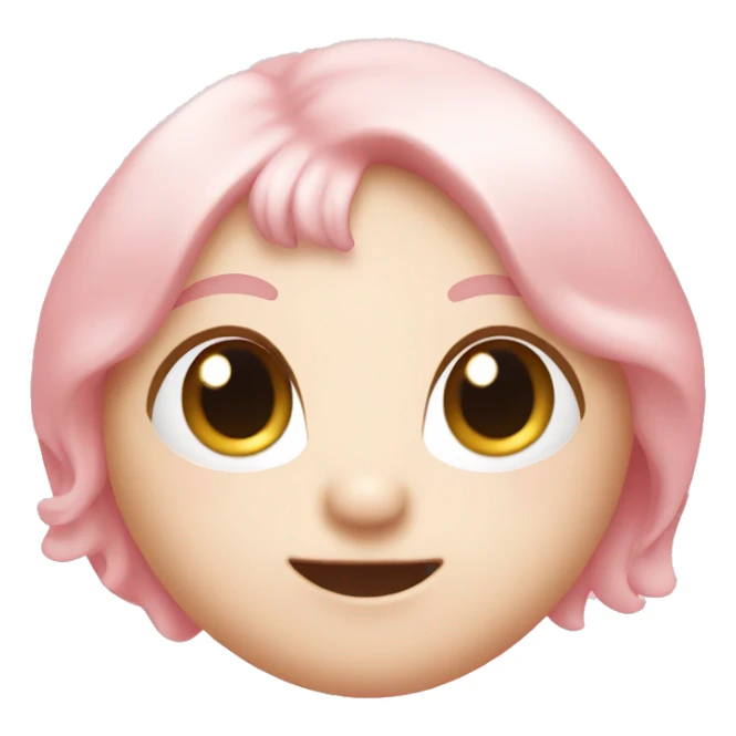 light pink heart eyes emoji  sticker