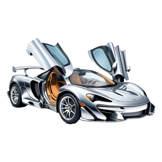 sorayama mclaren car crash deform sticker