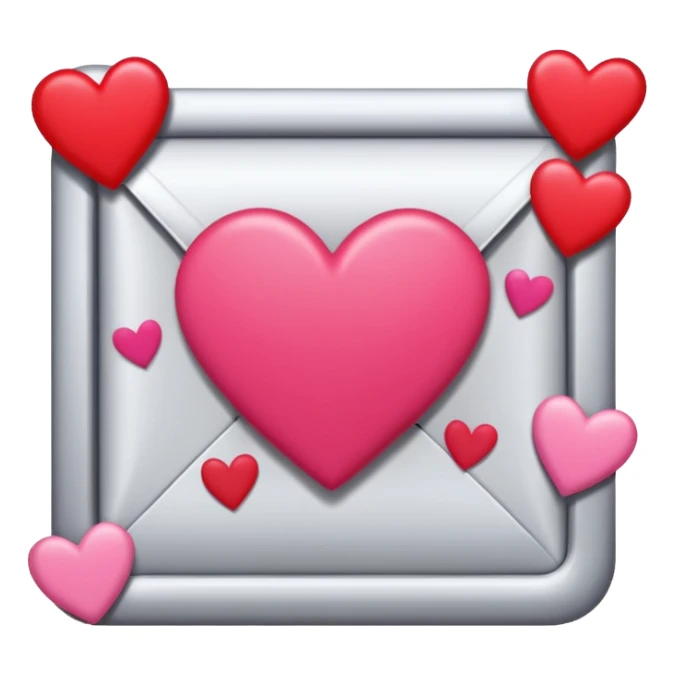 Mit vieeel Lieeebe - letter on a sign and hearts around it sticker