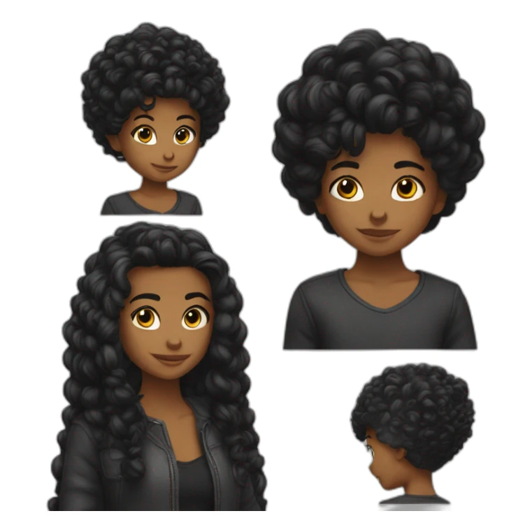 He was born with blask hair and  sticker