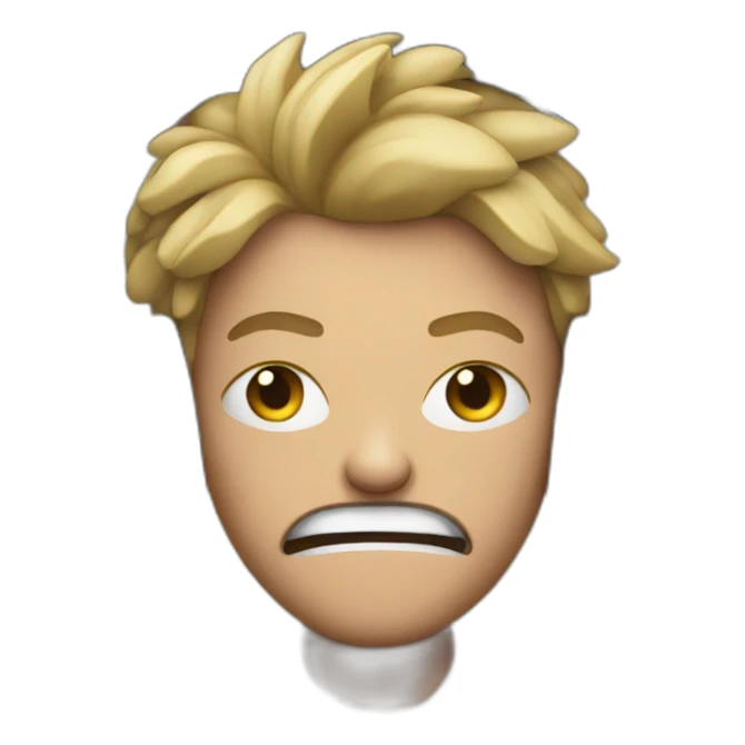 very angry person sitting in front of a computer with headphones on sticker