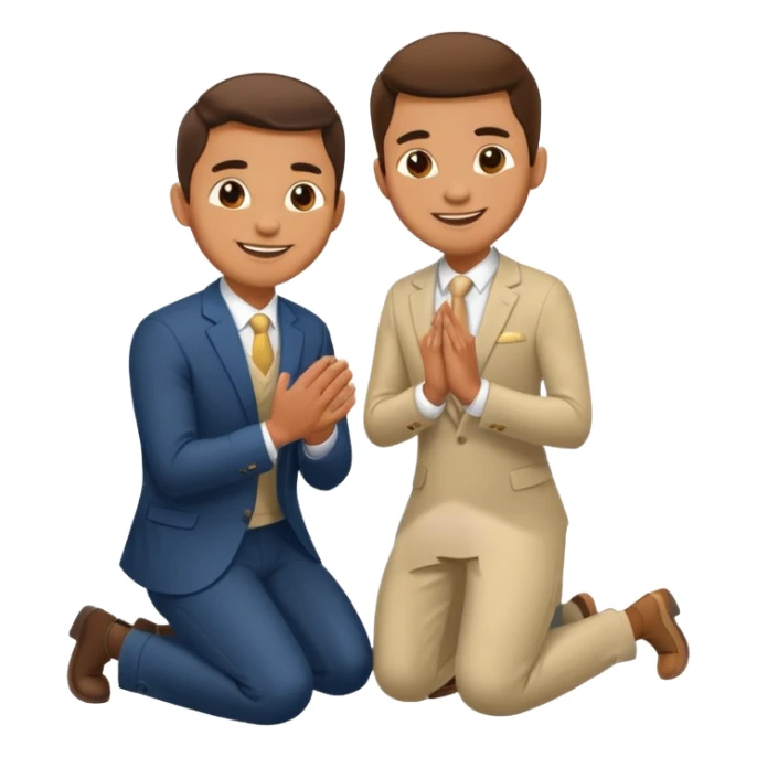 man kneeling and asking for marriage sticker