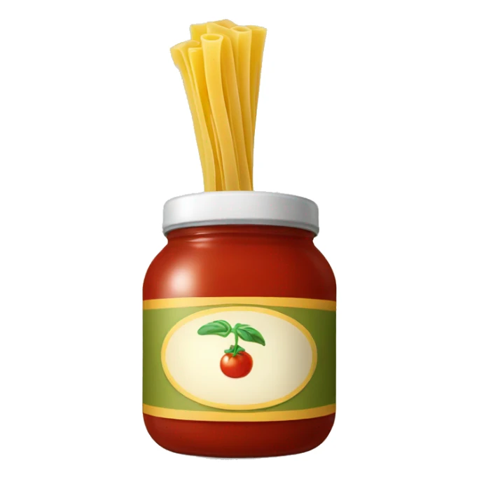 A jar of pasta sauce sticker
